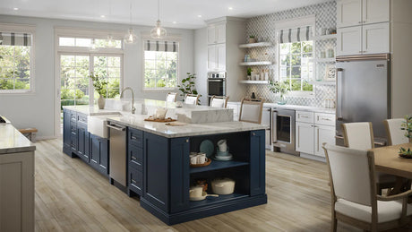 Shaker Navy Framed RTA Cabinet Collection