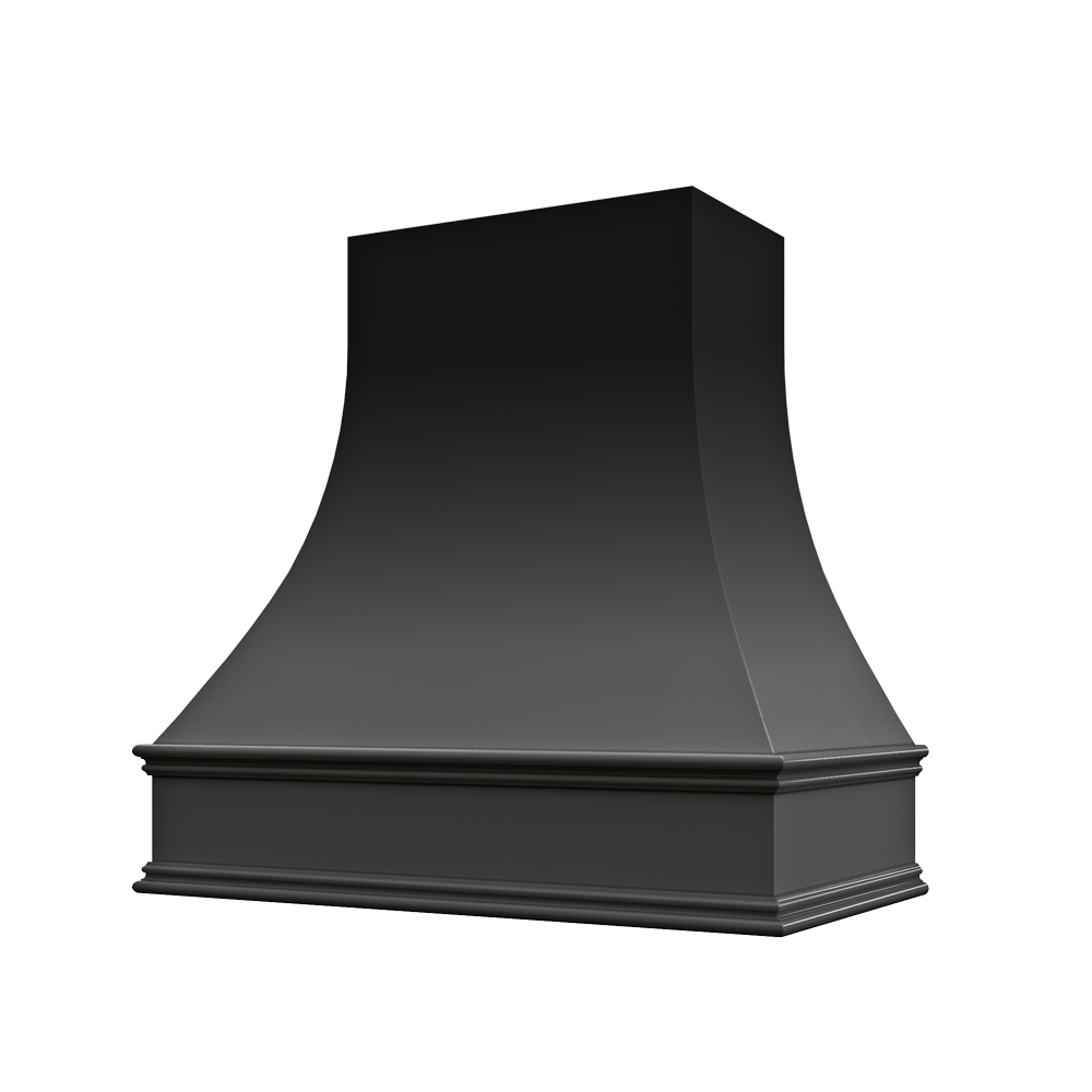 Shaker-Ivy: Hood ASH 1V Ashville Sloped Classic Moulding Smooth Wood