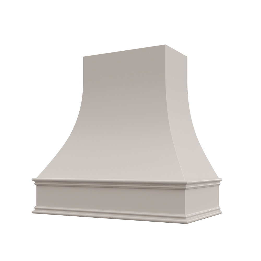 Shaker-Dove: Hood ASH 1V Ashville Sloped Classic Moulding Smooth Wood