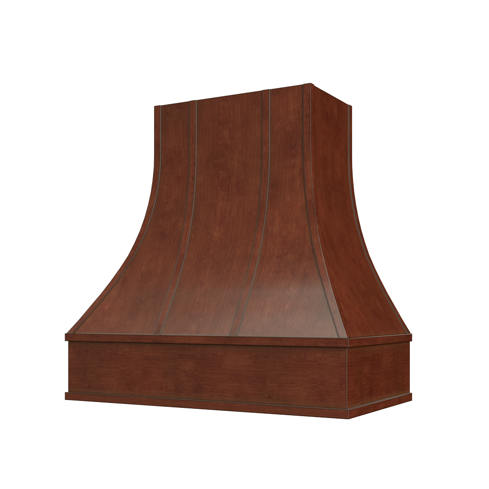 Casselberry-Saddle: Hood ASH 2V Ashville Sloped Flat Moulding Strapped Wood