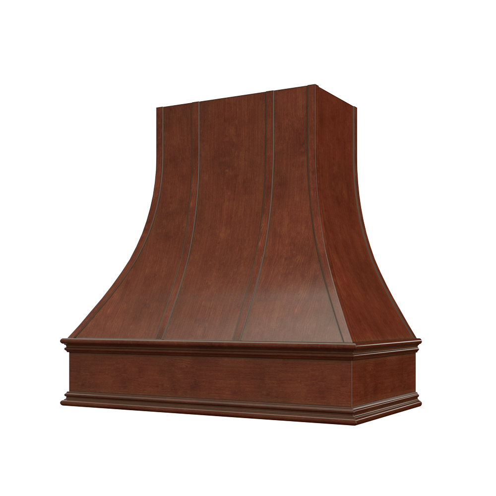 Casselberry-Saddle: Hood ASH 3V Ashville Sloped Classic Moulding Strapped Wood