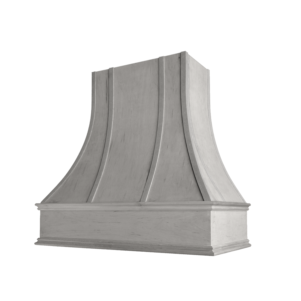 Oxford-Mist: Hood ASH 3V Ashville Sloped Classic Moulding Strapped Wood