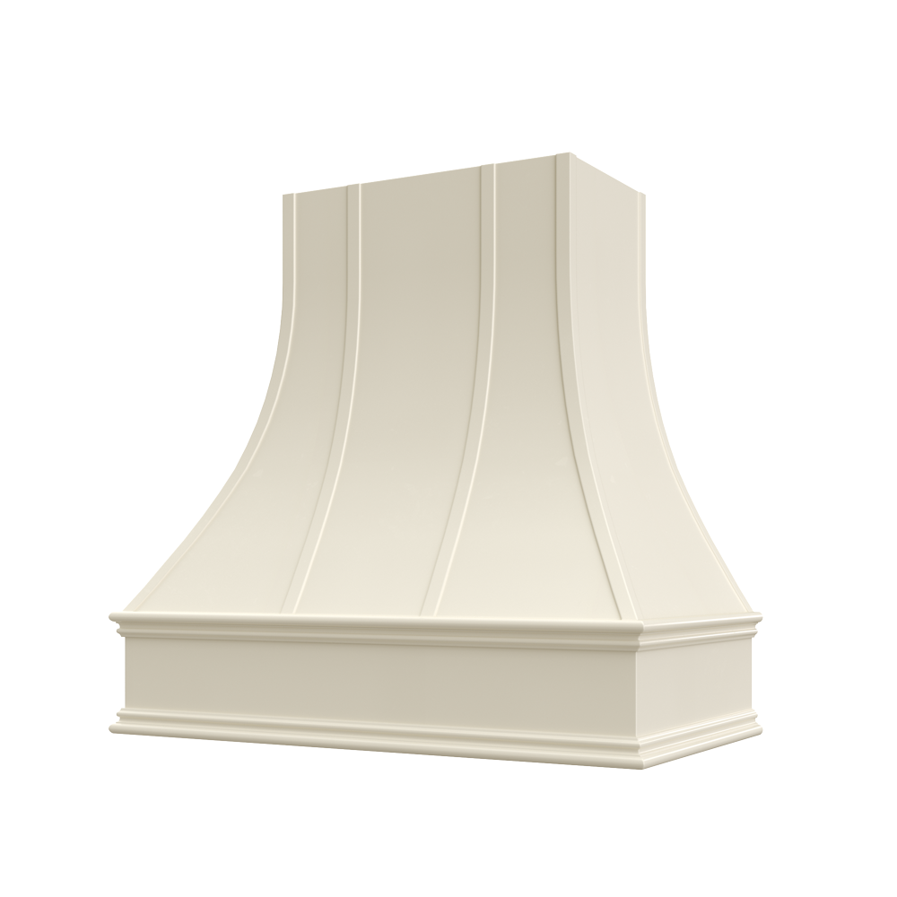 Shaker-Antique-White: Hood ASH 3V Ashville Sloped Classic Moulding Strapped Wood