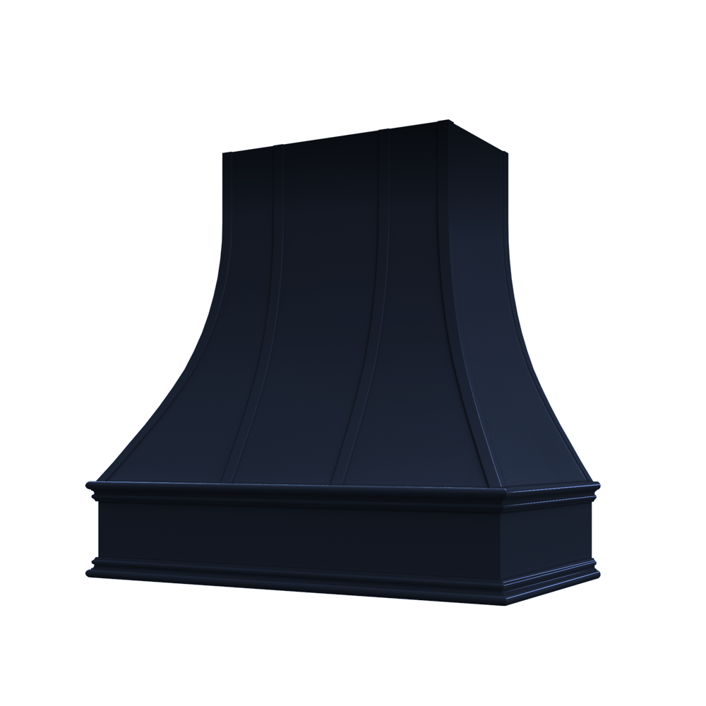 Shaker-Navy: Hood ASH 3V Ashville Sloped Classic Moulding Strapped Wood