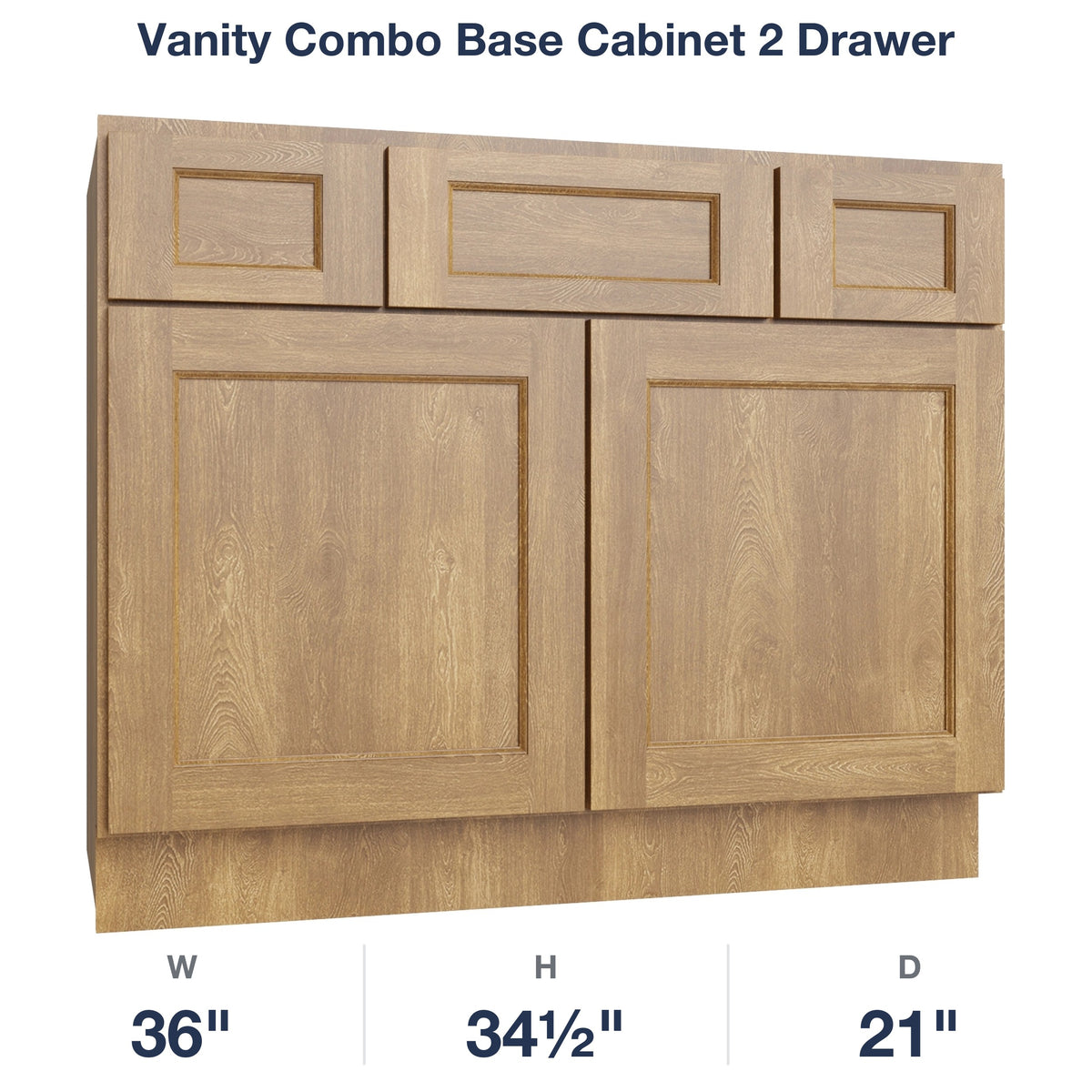 Belmont-Fawn Vanity Combo Base Cabinet 2 Drawer