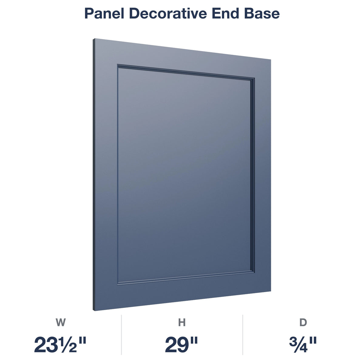 Belmont-Midnight: Panel Decorative End Base