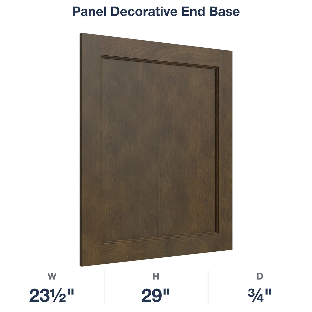 Belmont-Slate: Panel Decorative End Base