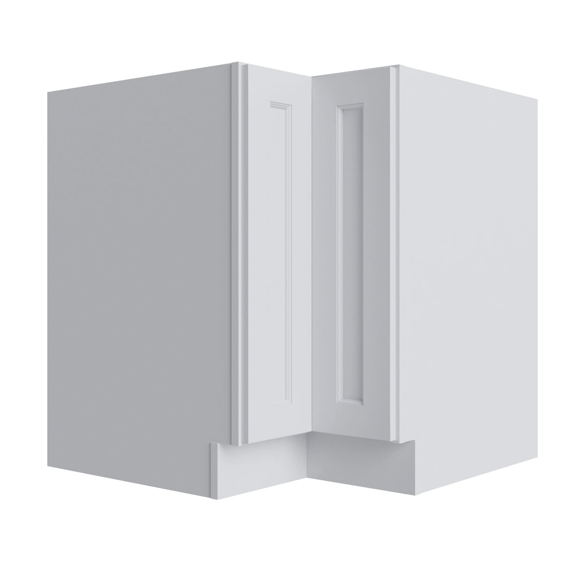 Belmont White Base Cabinet Corner Easy Reach with Optional Lazy Susan