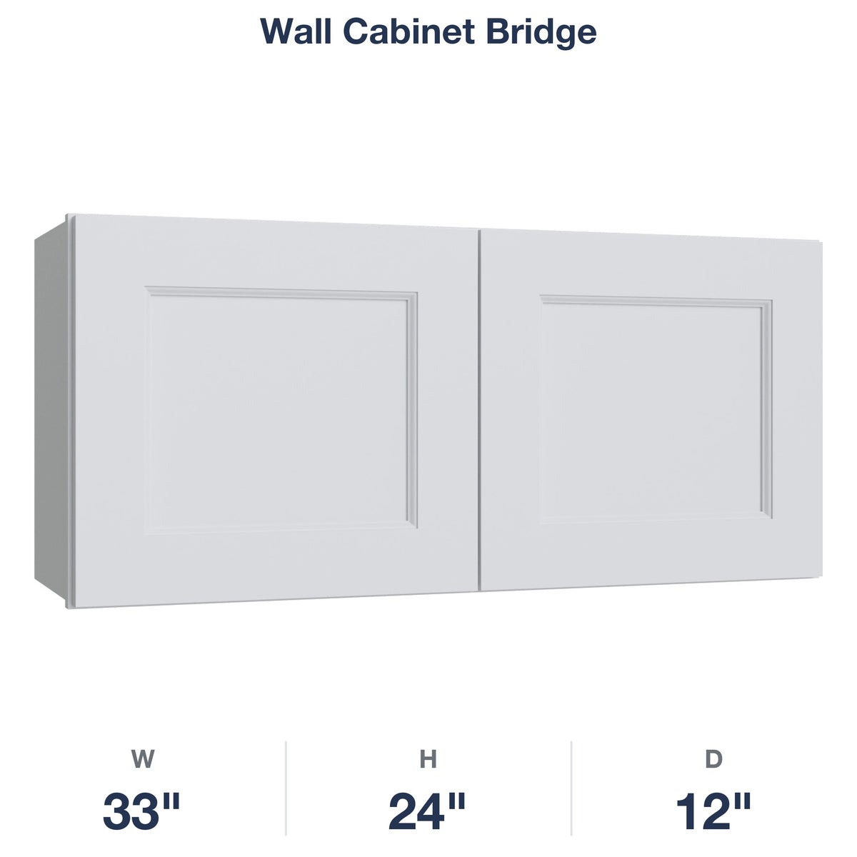 Belmont-White Wall Cabinet Bridge