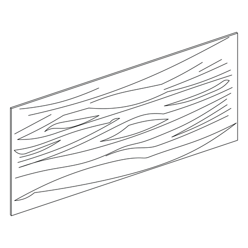 Shaker-Moss: Panel 1/4" Thick Finished Plywood Back panel Long Grain