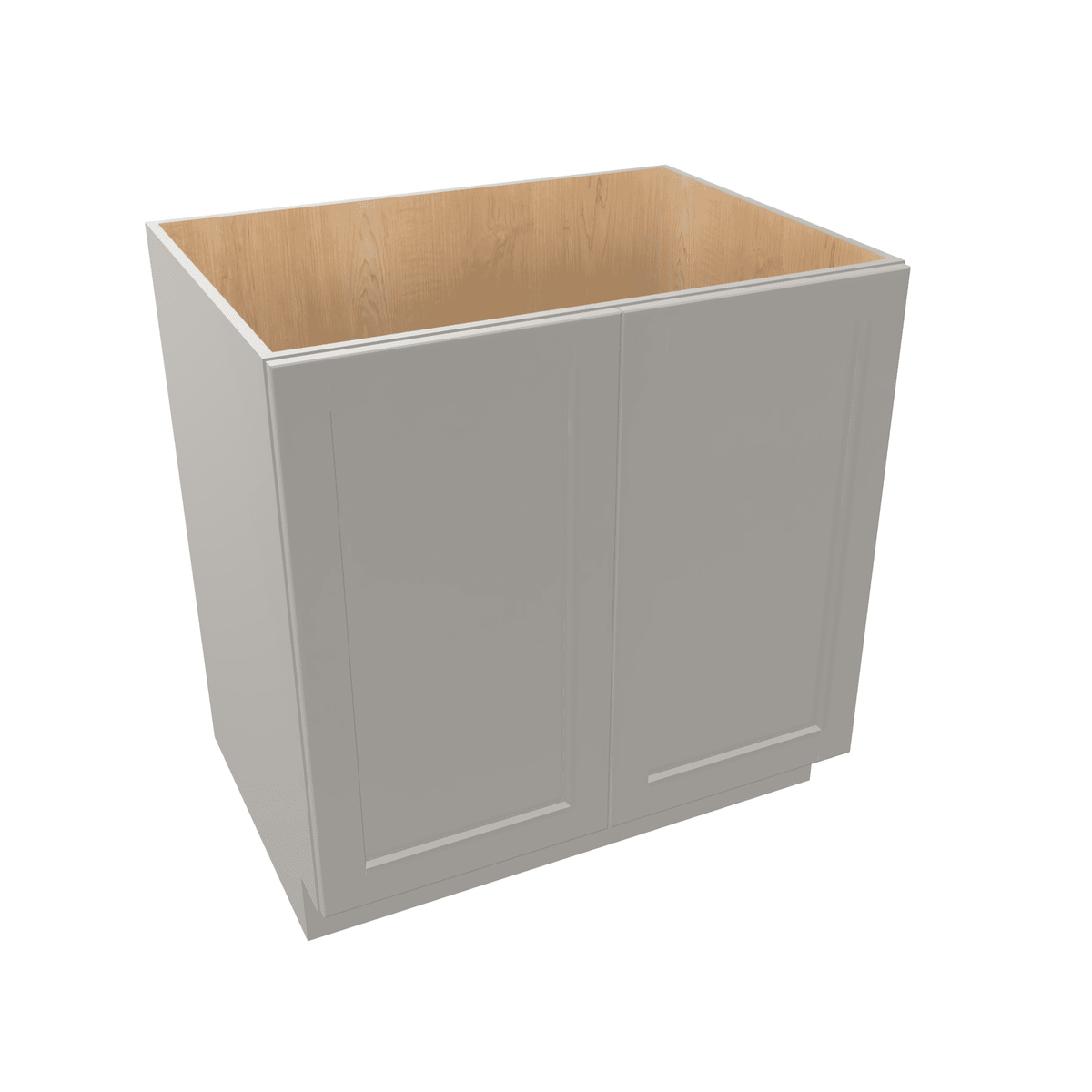 Misty-Grey Assembled Base Cabinet 2 Door Full-Height