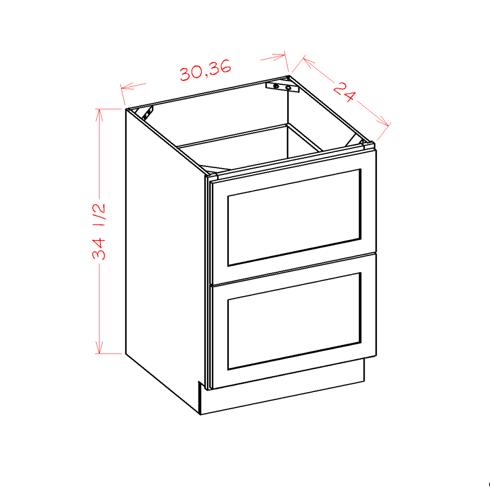 Base Cabinet 2 Drawer