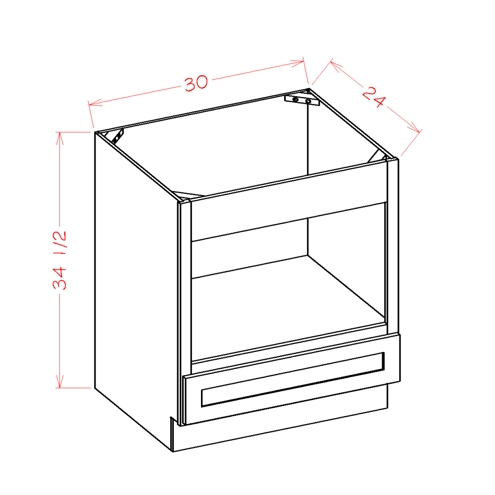 Base Cabinet Microwave 30" Wide