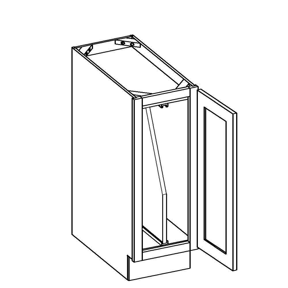Base Cabinet Tray Divider Full Height