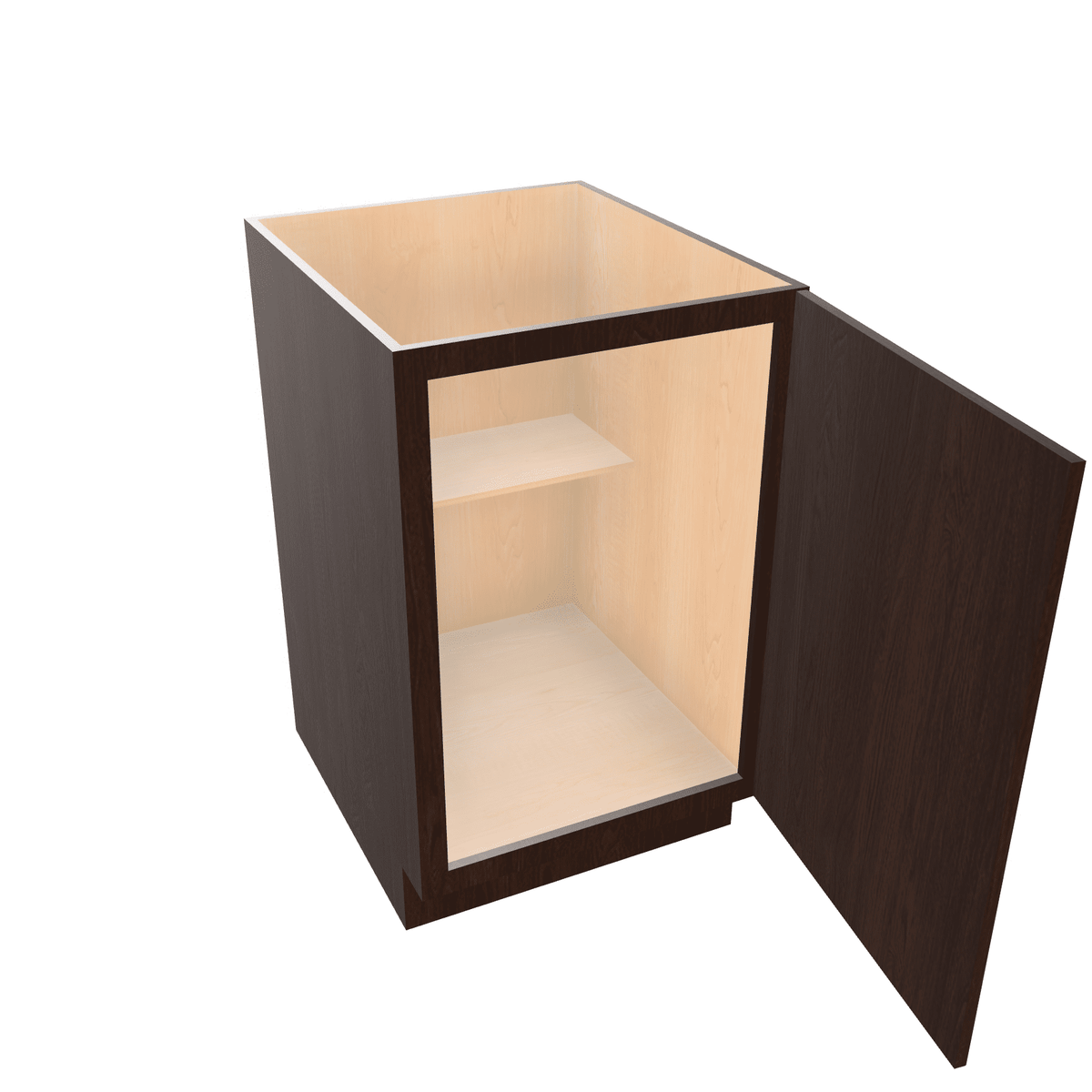 Espresso Assembled Base Cabinet 1 Door Full-Height