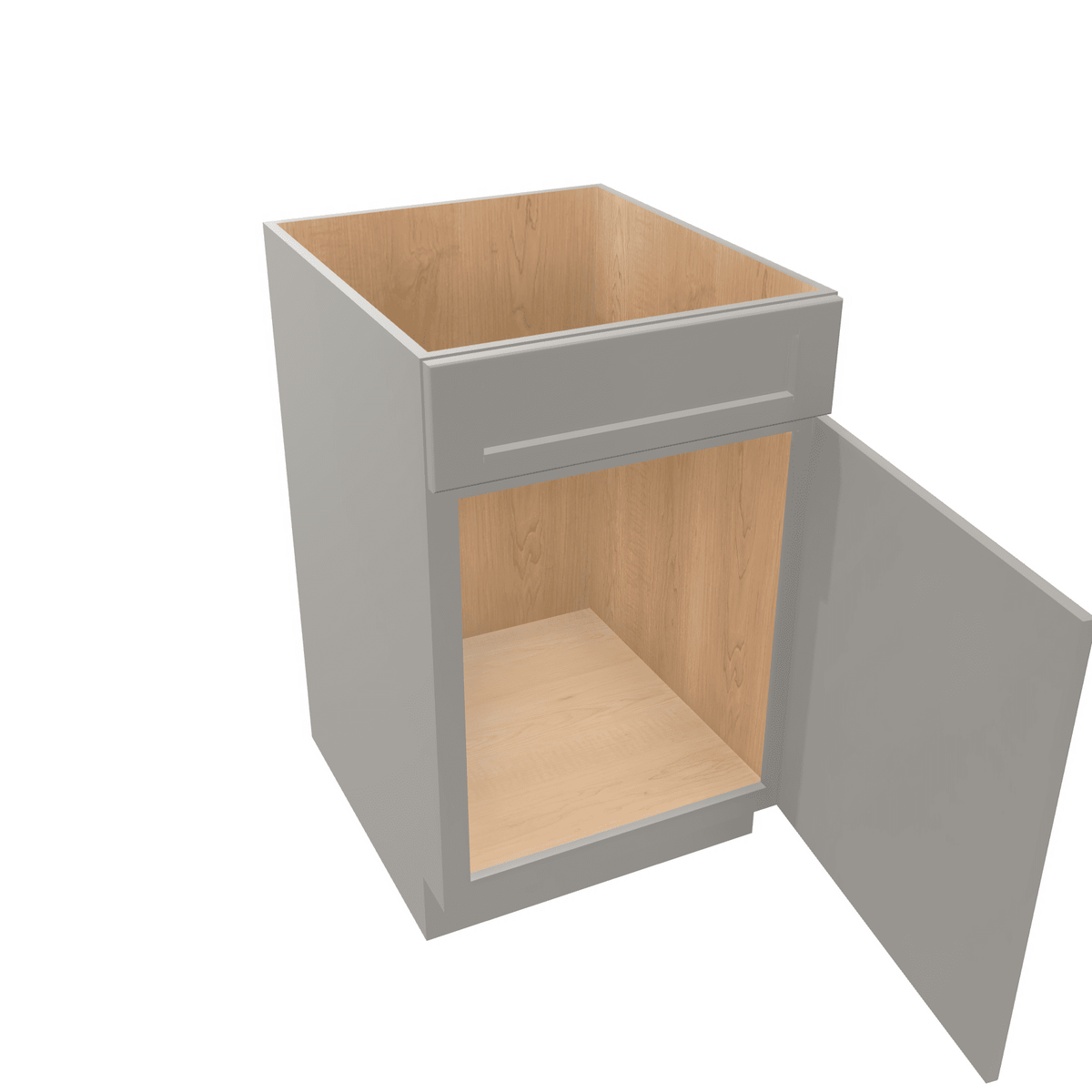 Misty-Grey Assembled Base Cabinet Sink - 1 Door
