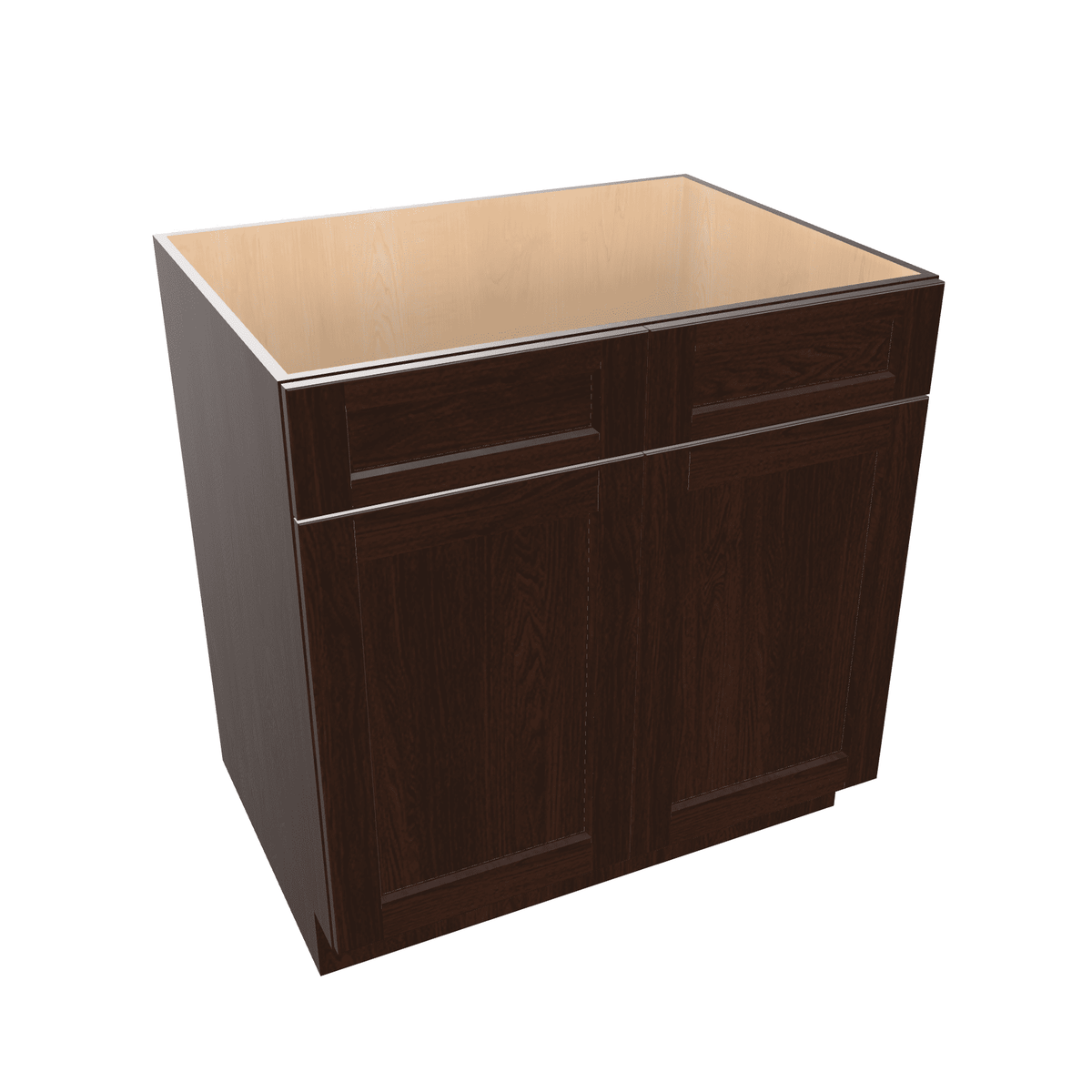 Espresso Assembled Base Cabinet Sink - 2 Doors