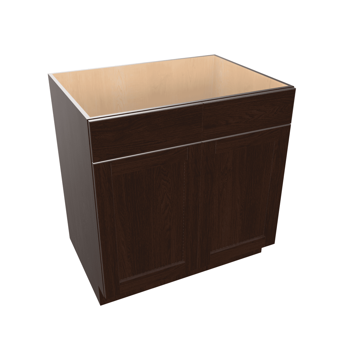 Espresso Assembled Base Cabinet Sink - 2 Doors
