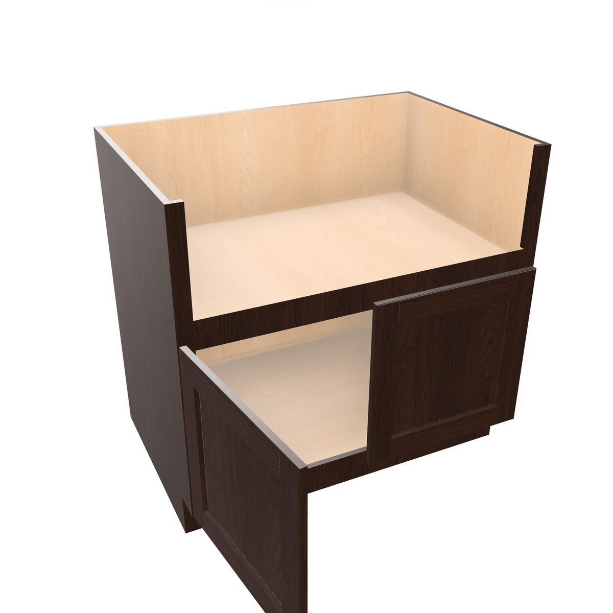 Espresso Assembled Base Cabinet Sink Base Farm Sink