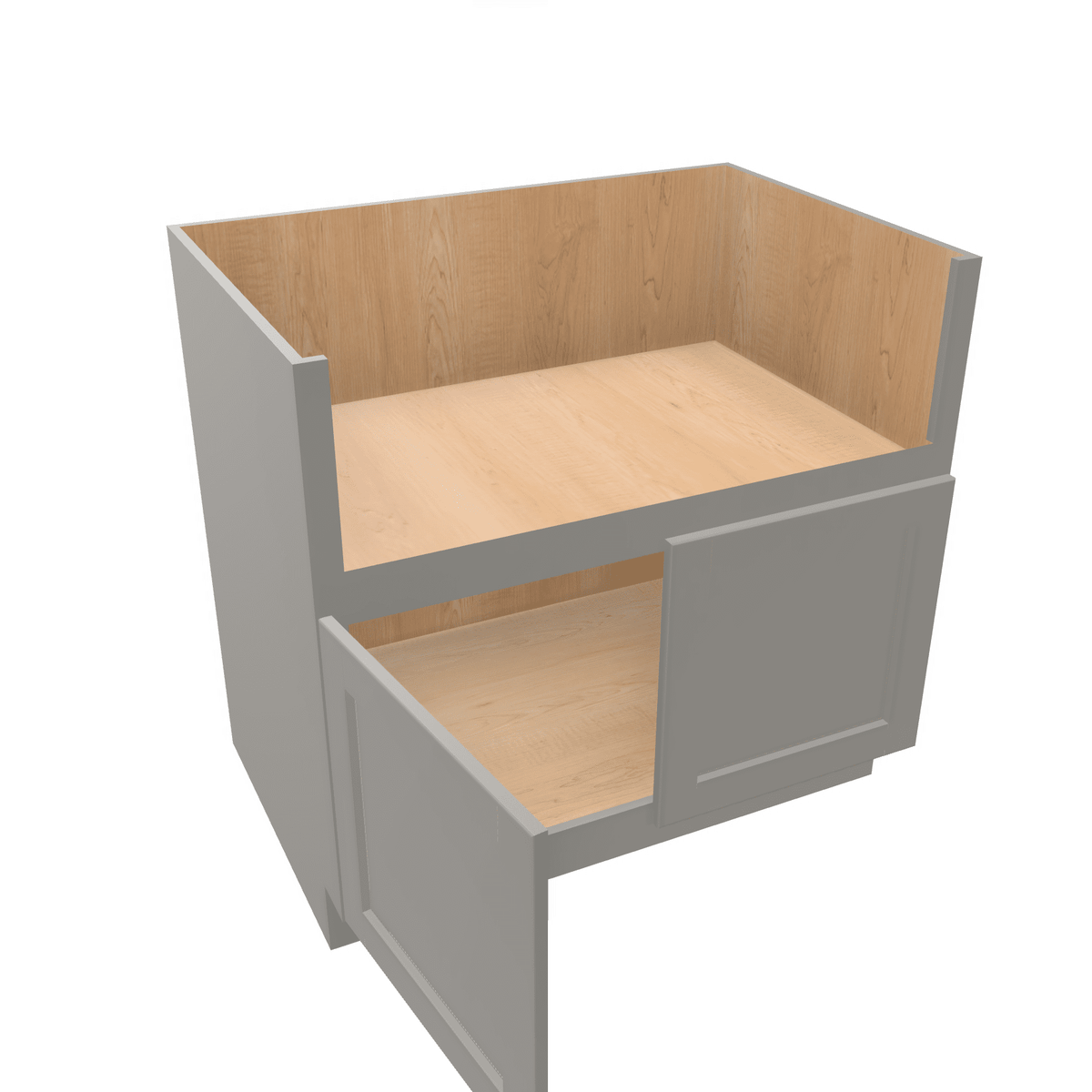 Misty-Grey Assembled Base Cabinet Sink Base Farm Sink