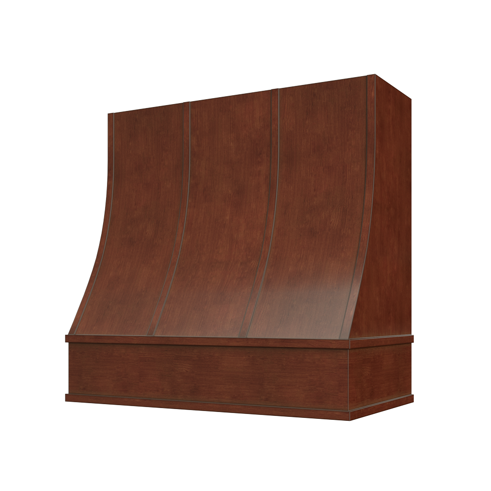 Casselberry-Saddle: Hood CHA 2V Charlotte Sloped Flat Moulding Strapped Wood