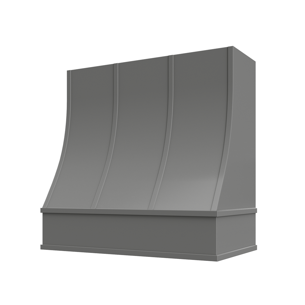 Shaker-Grey: Hood CHA 2V Charlotte Sloped Flat Moulding Strapped Wood