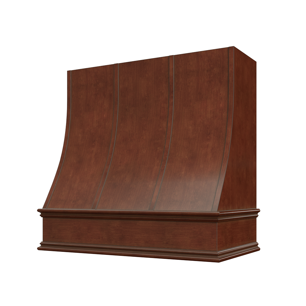 Casselberry-Saddle: Hood CHA 3V Charlotte Sloped Classic Moulding Strapped Wood