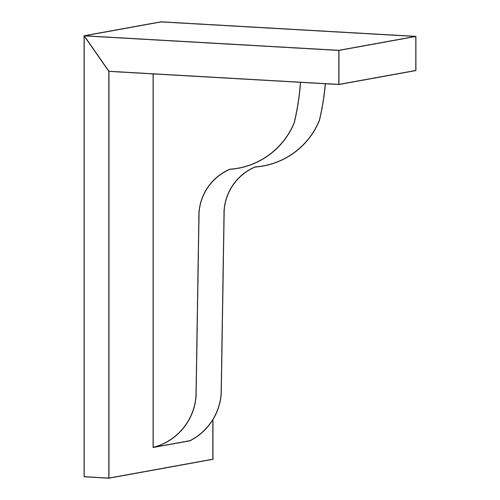 Belmont-Pearl: Accessory Medium Corbel