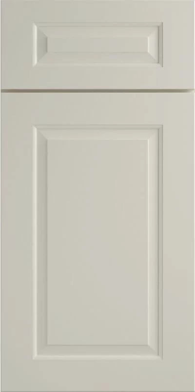 RTA cabinet sample with raised panel and bevel.