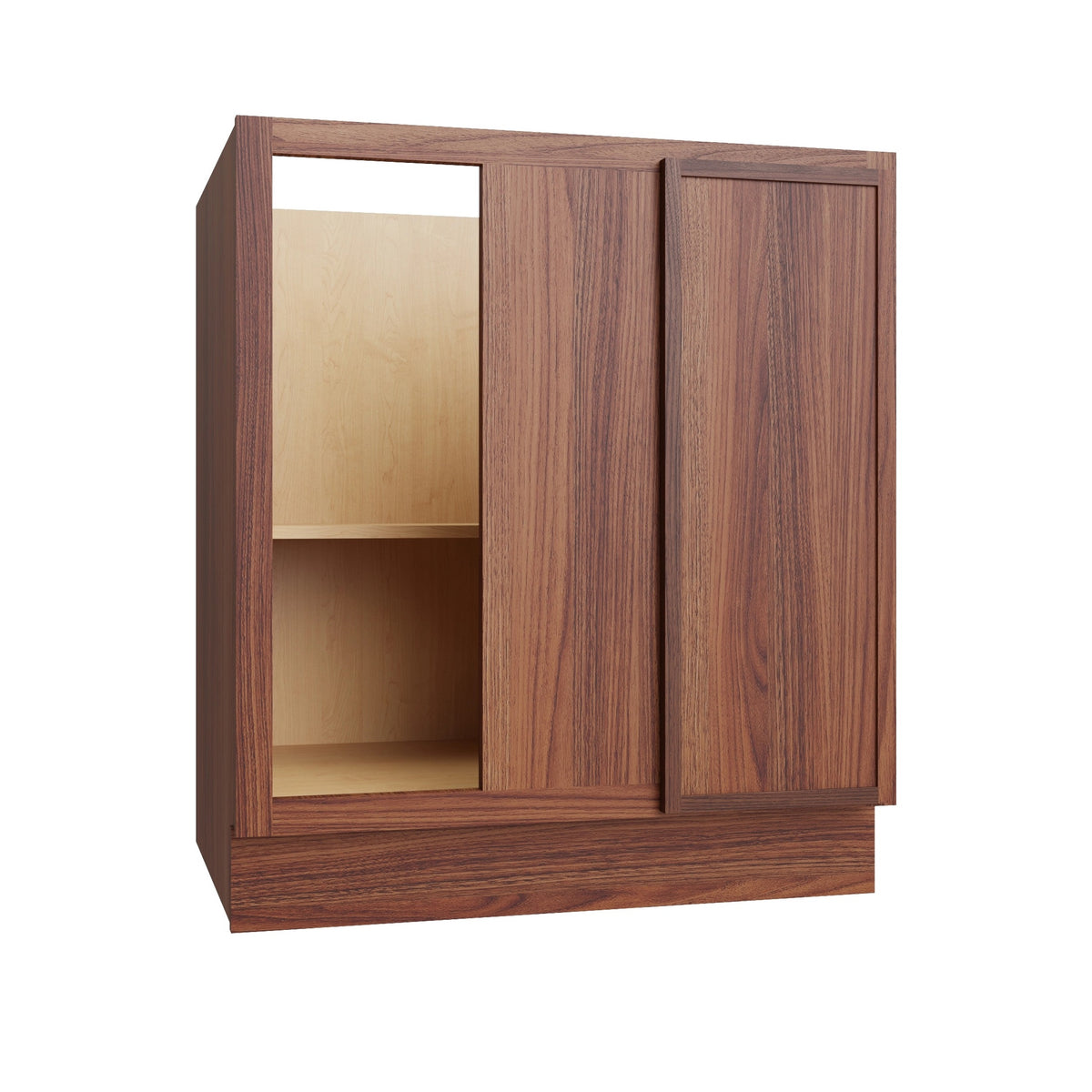 Devon Walnut Base Cabinet Corner Blind