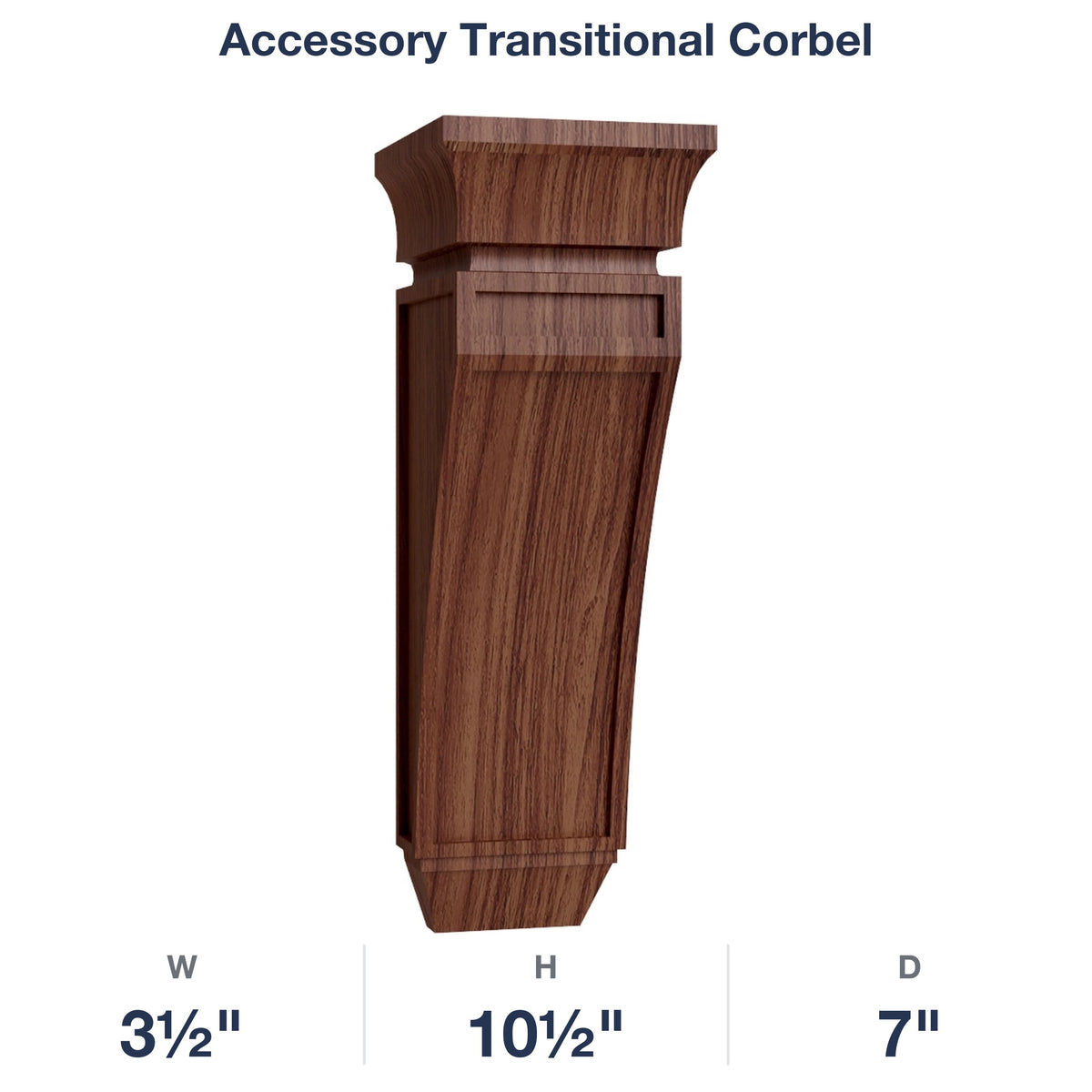Devon-Walnut: Accessory Transitional Corbel