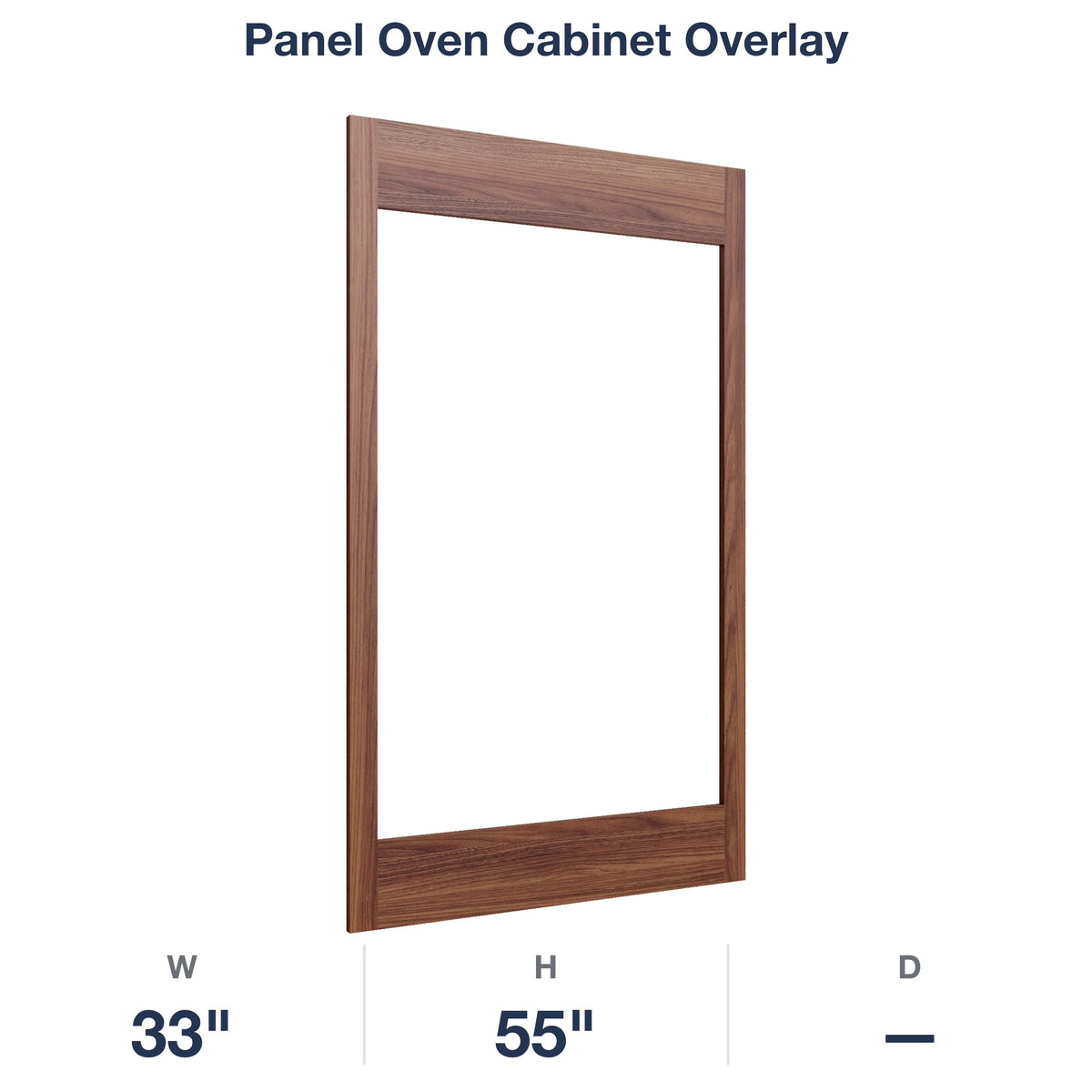 Devon-Walnut: Panel Oven Cabinet Overlay