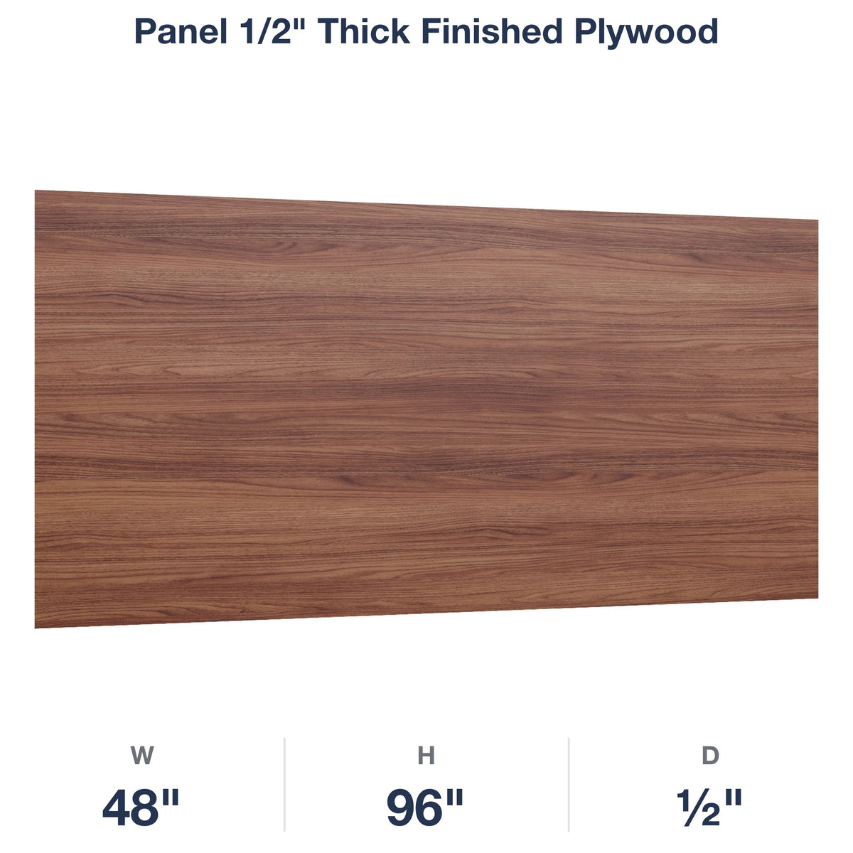 Devon-Walnut: Panel 1/2" Thick Finished Plywood