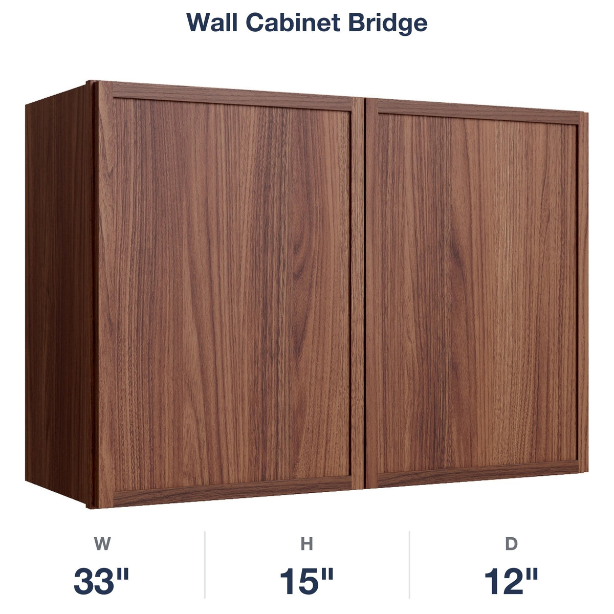 Devon-Walnut Wall Cabinet Bridge