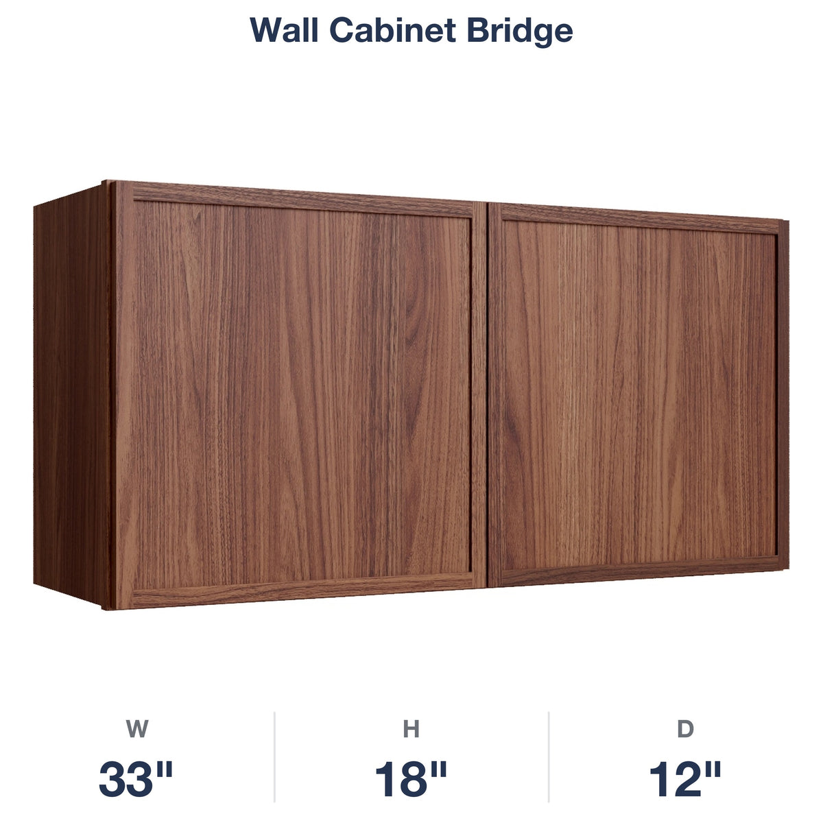 Devon-Walnut Wall Cabinet Bridge