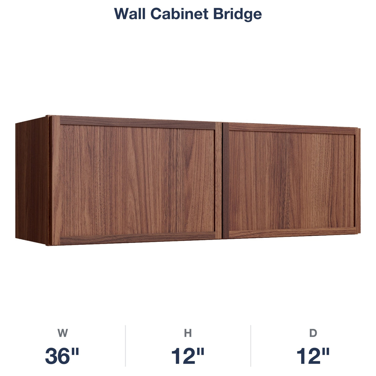 Devon-Walnut Wall Cabinet Bridge