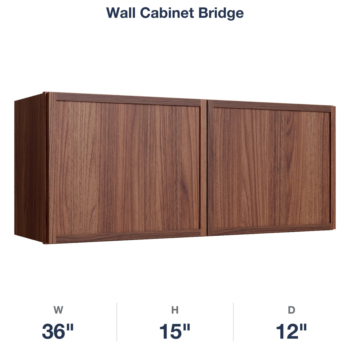 Devon-Walnut Wall Cabinet Bridge
