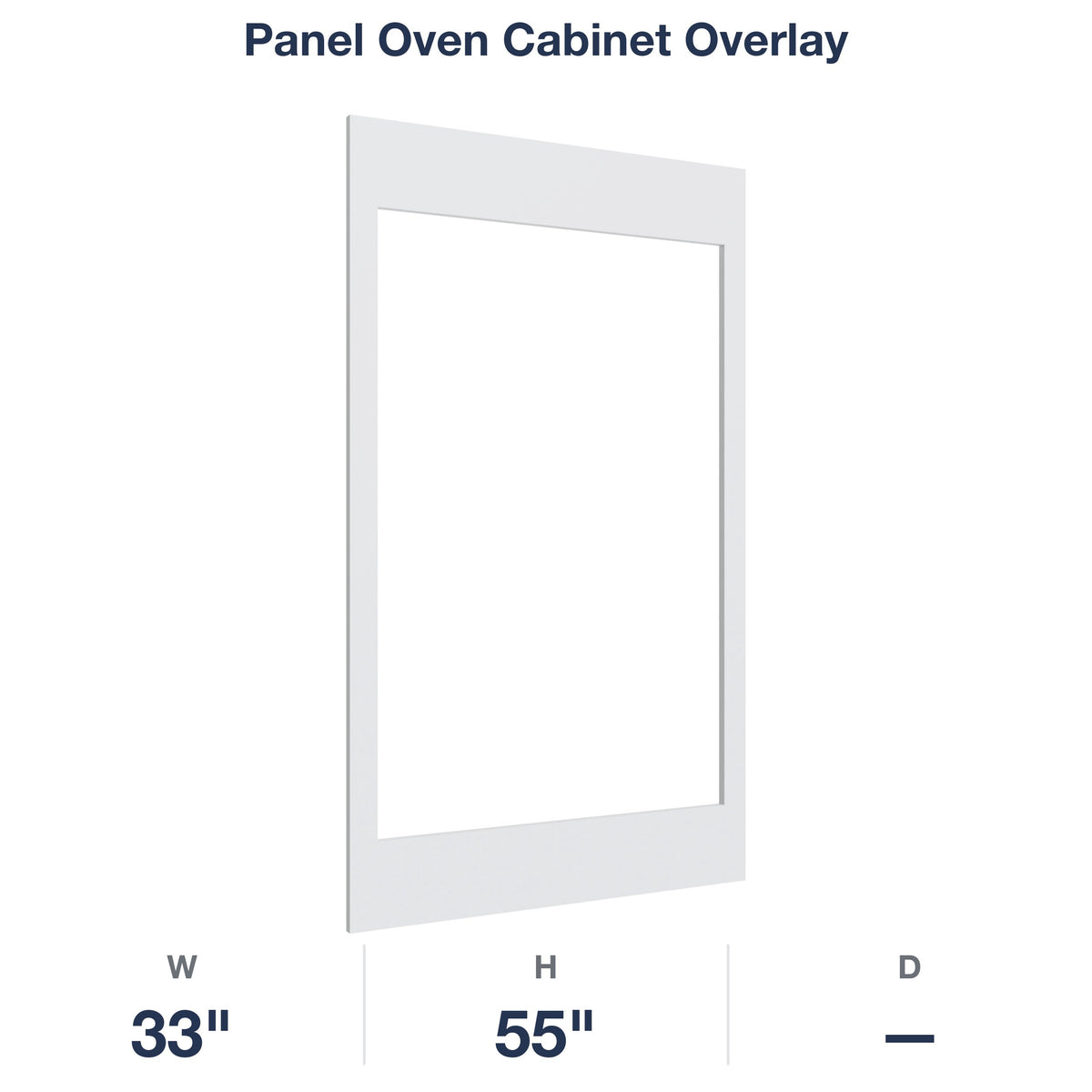 Devon-White: Panel Oven Cabinet Overlay