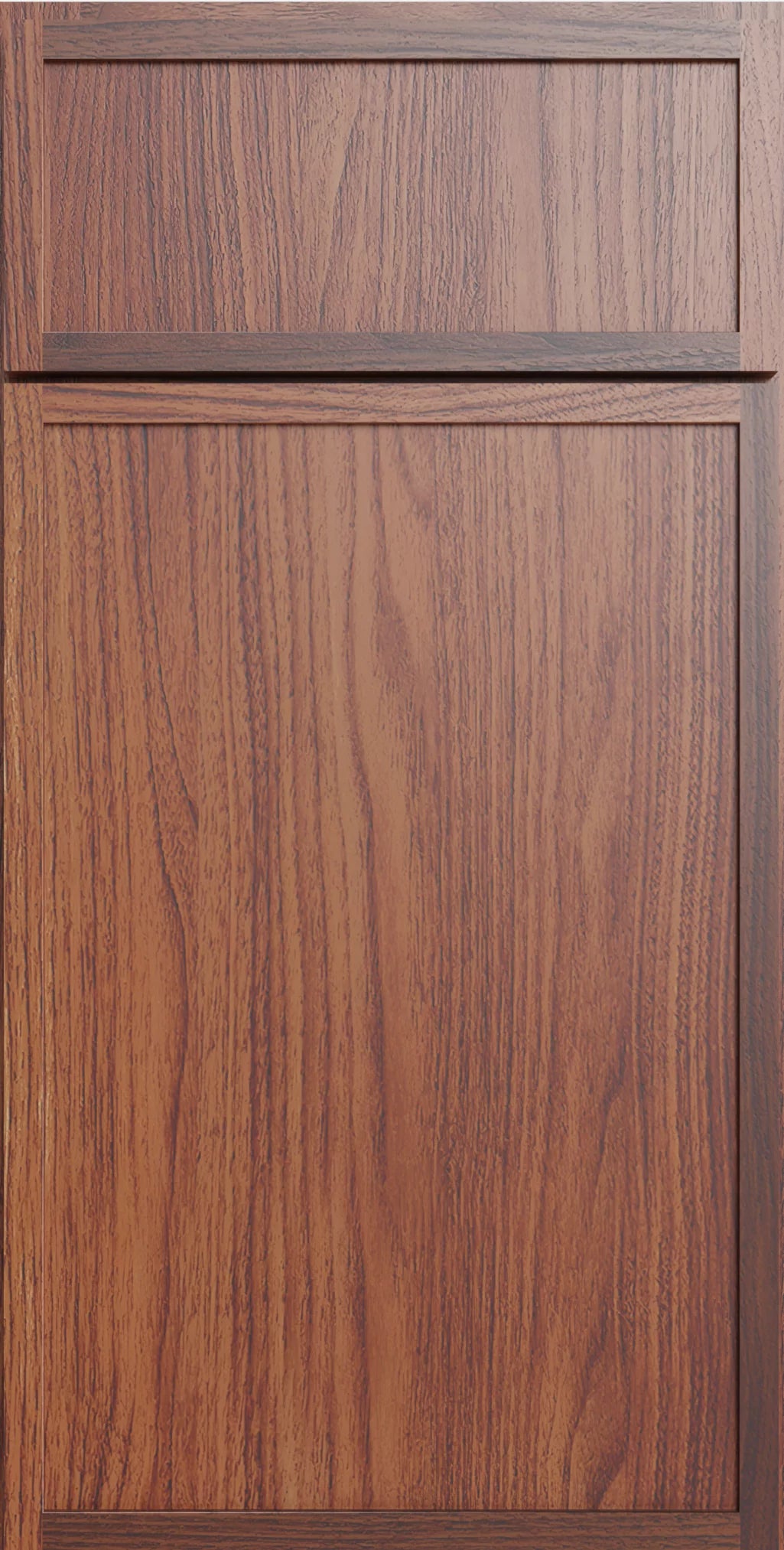 Devon Walnut door and drawer cabinet front