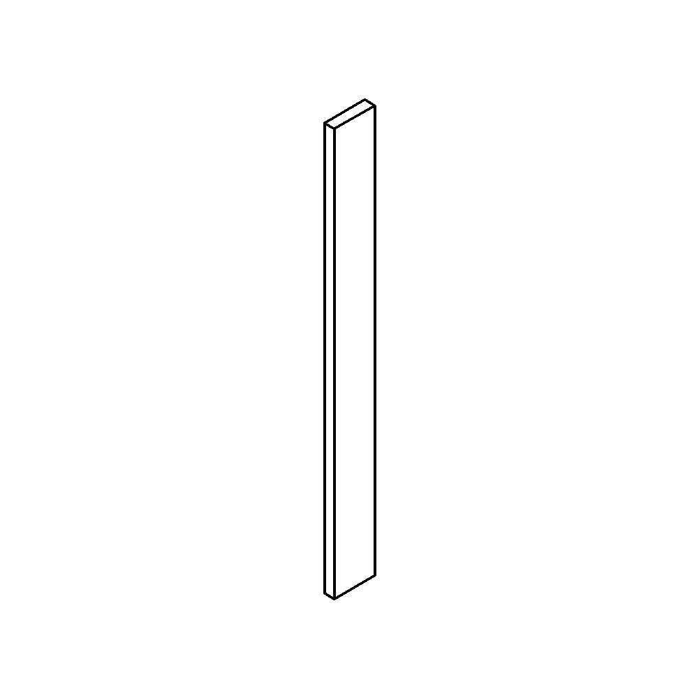 Haven Ridge Filler Wall or Base 3" or 6" Wide x 42" High