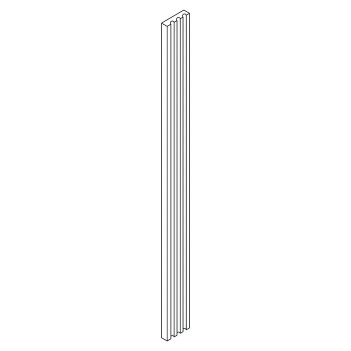 Devon-White: Filler Tall 3" Fluted