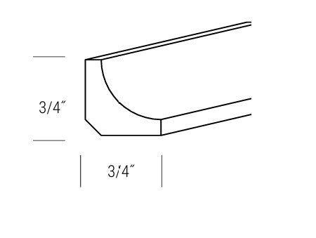 Smoky-Grey: Molding Inside Corner
