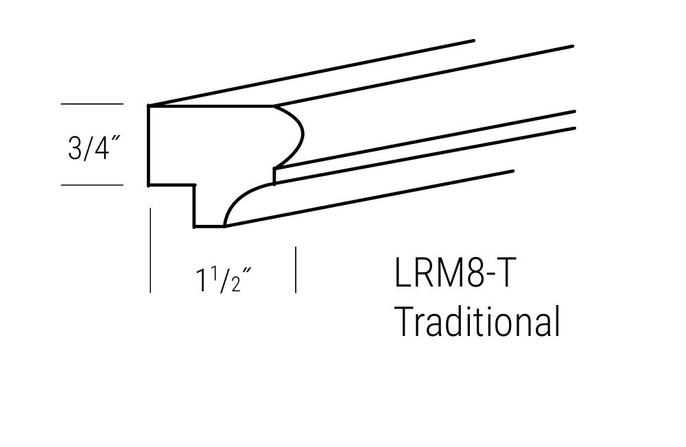 Molding Light Rail Traditional