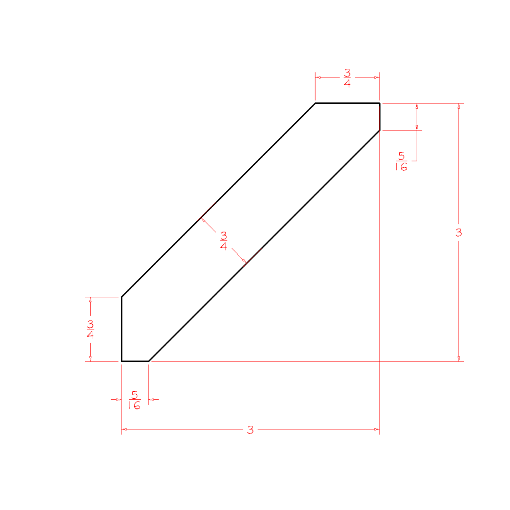Molding Large Angled Crown