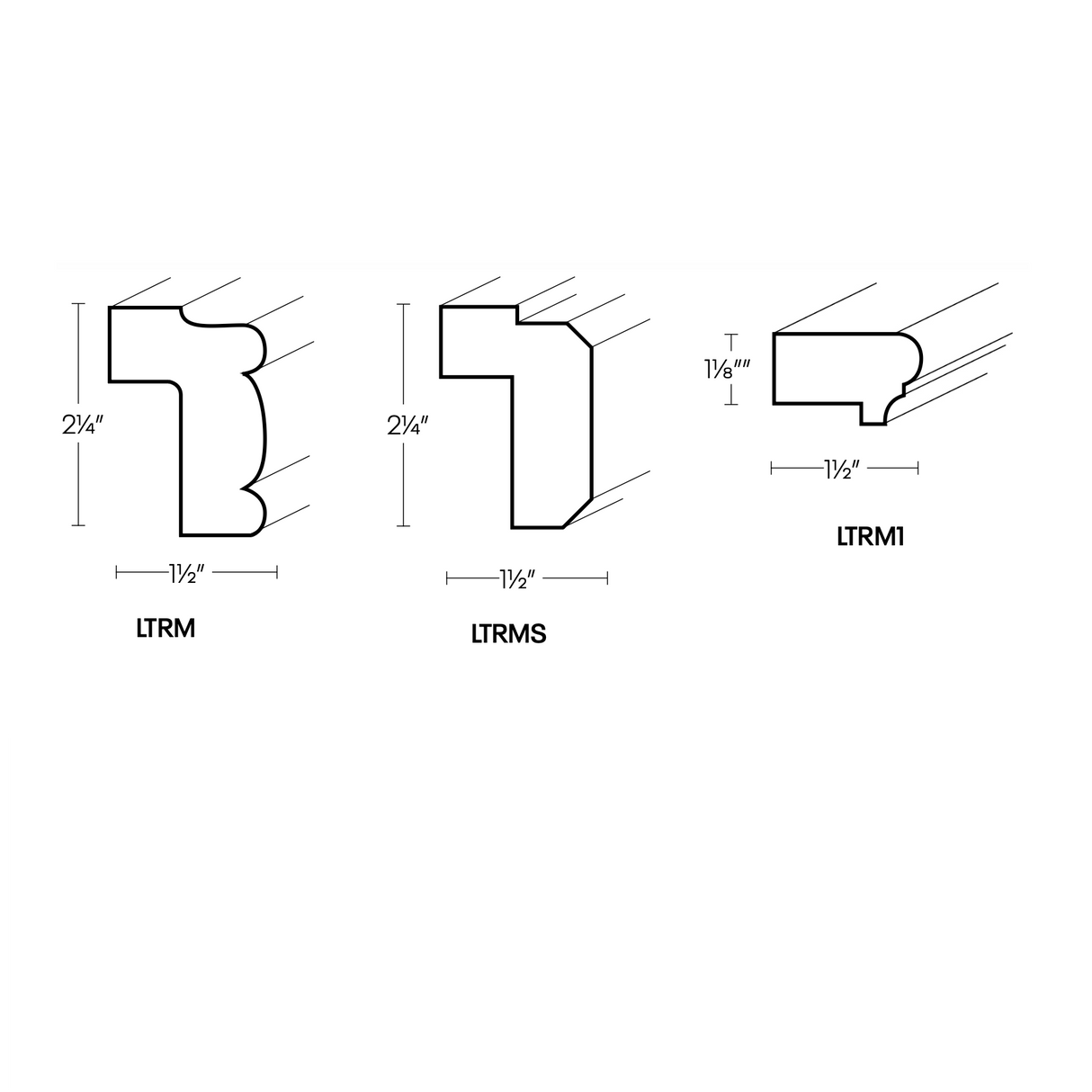 Harvest: Molding Light Rail Shaker or Traditional Profiles