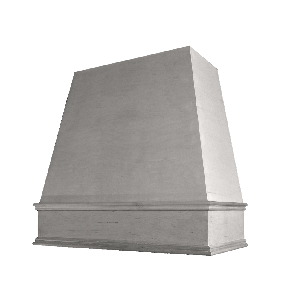 Oxford-Mist: Hood RAL 1V Raleigh Tapered Classic Moulding Smooth Wood