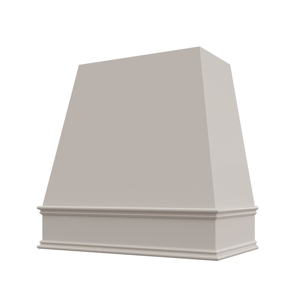 Shaker-Dove: Hood RAL 1V Raleigh Tapered Classic Moulding Smooth Wood