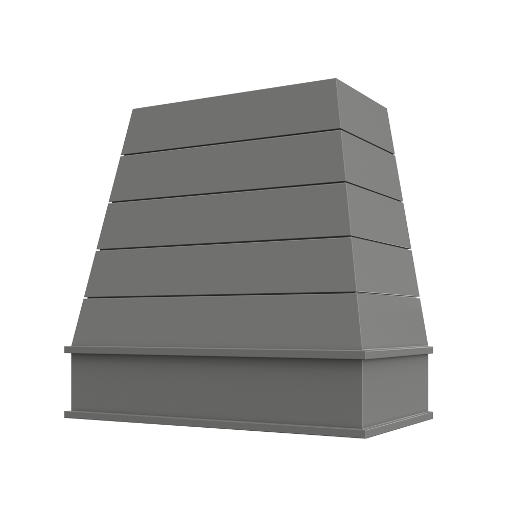 Shaker-Unfinished: Hood RAL 3V Raleigh Tapered Block Moulding Shiplap Wood