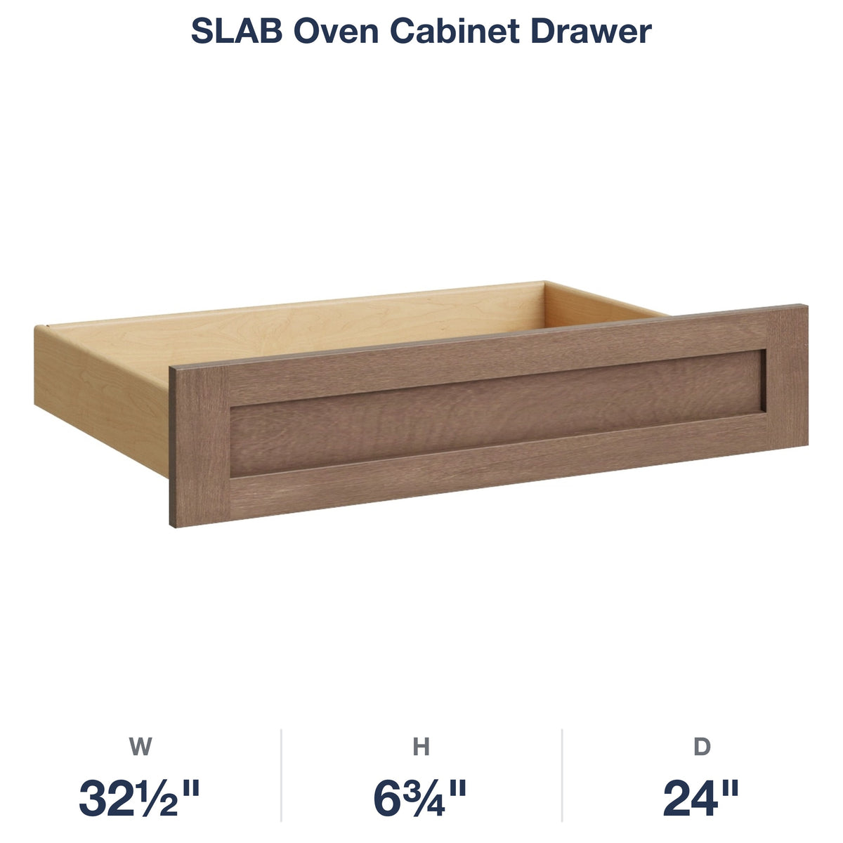 Shaker-Dakota: SLAB Oven Cabinet Drawer