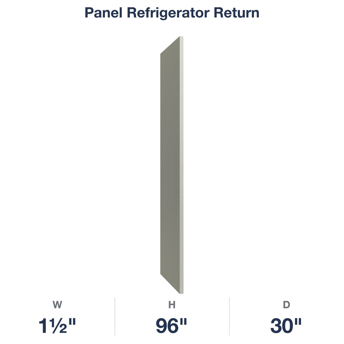 Shaker-Moss: Panel Refrigerator Return